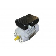Moteur monophasé 0,12Kw Taille 63 1500t/mn 230 IE1 B14 Alu Double condo