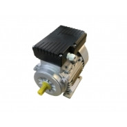 Moteur monophasé 0,12Kw Taille 63 1500t/mn 230 IE1 B3 Alu Double condo