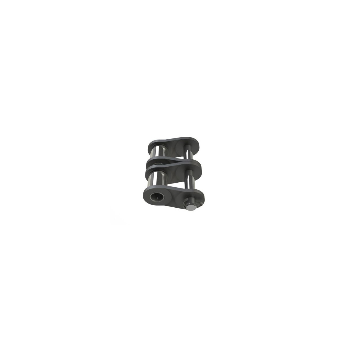 8 Maillons Décalés Pour Chaîne Industrielle 16B-1 - Rouleau Demi-maillon Acier Carbone - Pas 25.4mm - QUARKZMAN