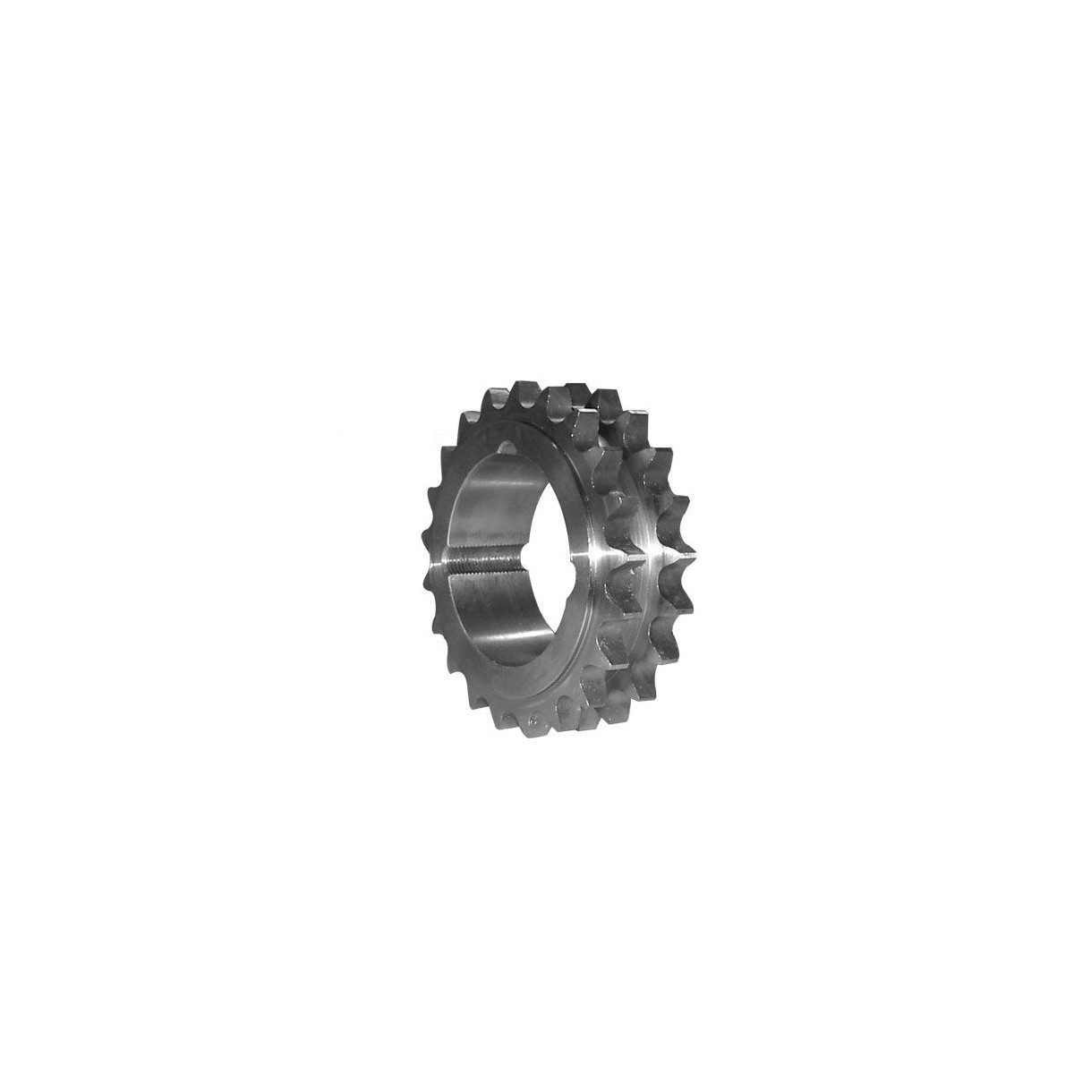 Pignon acier 06B-2 Double 17 dents pour moyeu amovible 1008