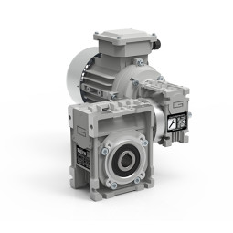 Motoréducteur Roue et Vis CMM040/090 i2400 Ø35 taille 56 4pôles 0,06Kw IE1 B14