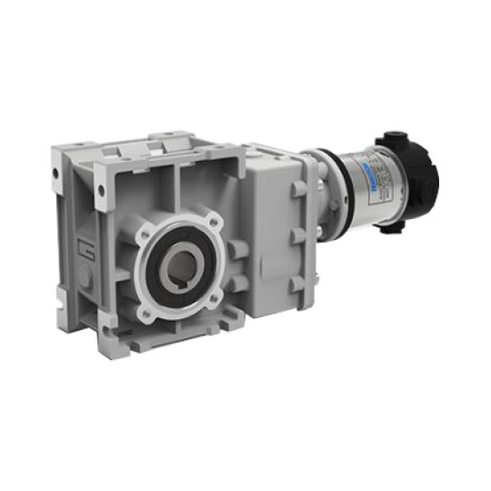 Motoréducteur à Courant Continu Orthogonal CMB402 i6,18 Ø18 ND120 485t/mn 12V 160W 56B14 Ø80
