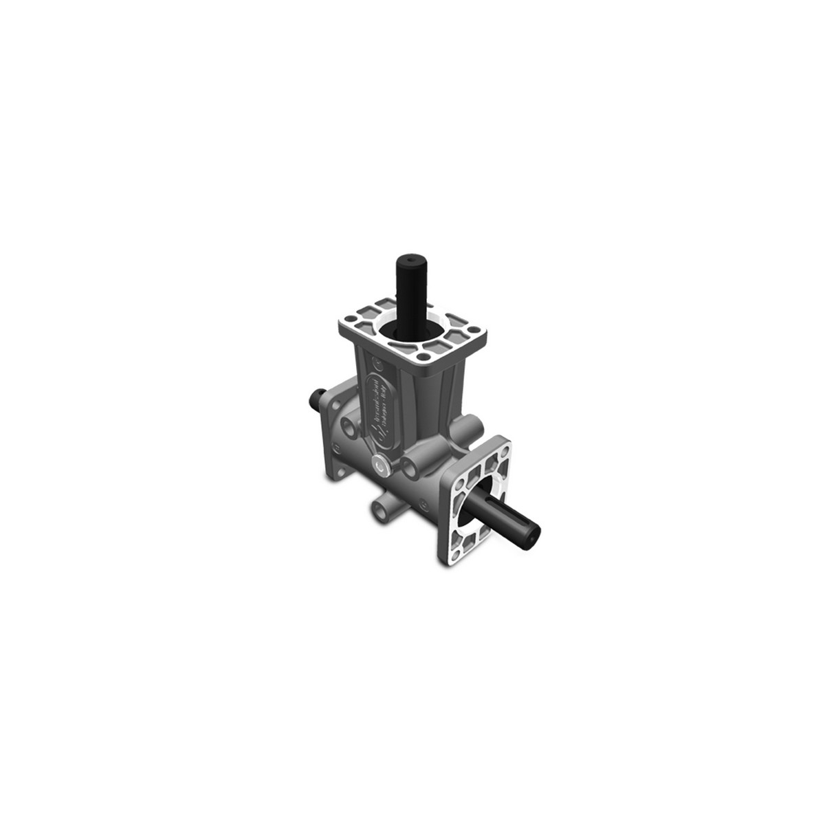 Renvoi d'angle DZ 3 trous Ø15mm 1/1 Sortie B