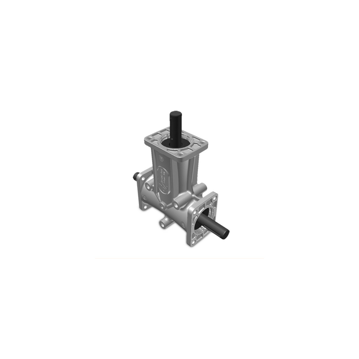 Renvoi d'angle DZ 3 trous Ø20mm 1/1 Sortie B
