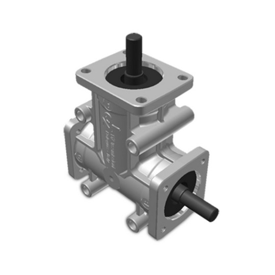 Renvoi d'angle ZP 4 trous Ø8mm 1/1 Sortie B