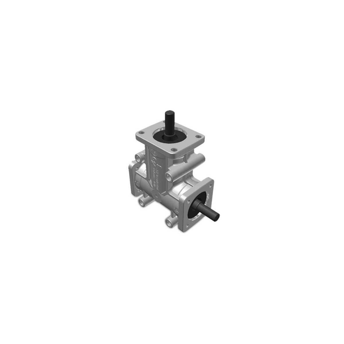 Renvoi d'angle ZP 4 trous Ø8mm 1/1 Sortie B