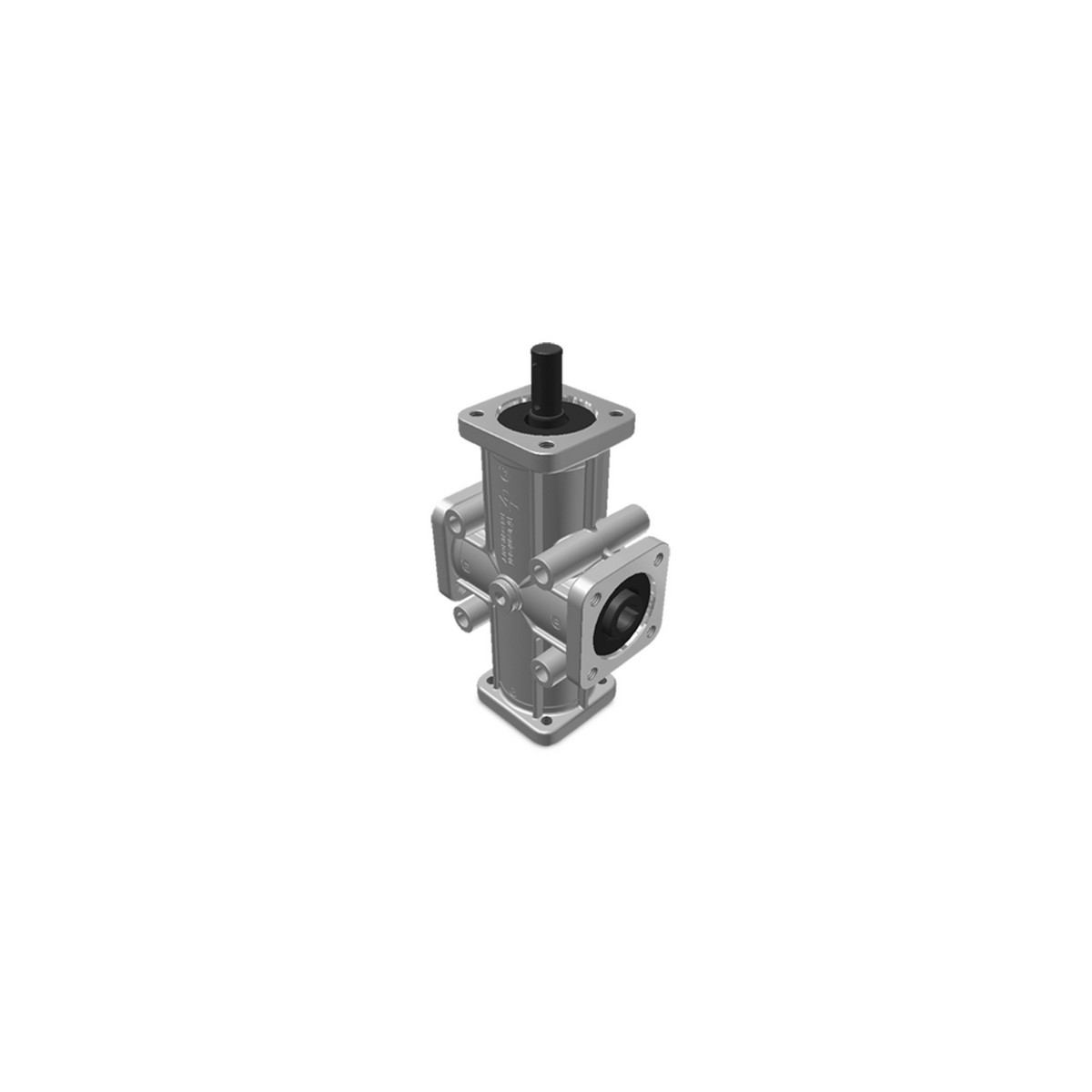 Renvoi d'angle ZP 4 trous creux Ø14mm 1/1 4 Sorties B-C-D