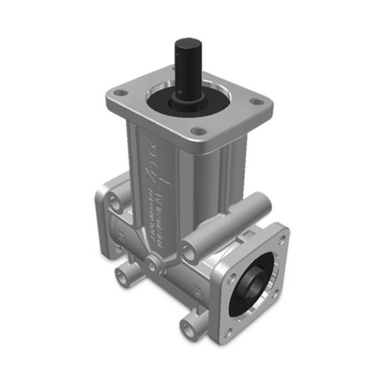 Renvoi d'angle ZP 4 trous Ø19mm 1/1 Sortie creux B-C