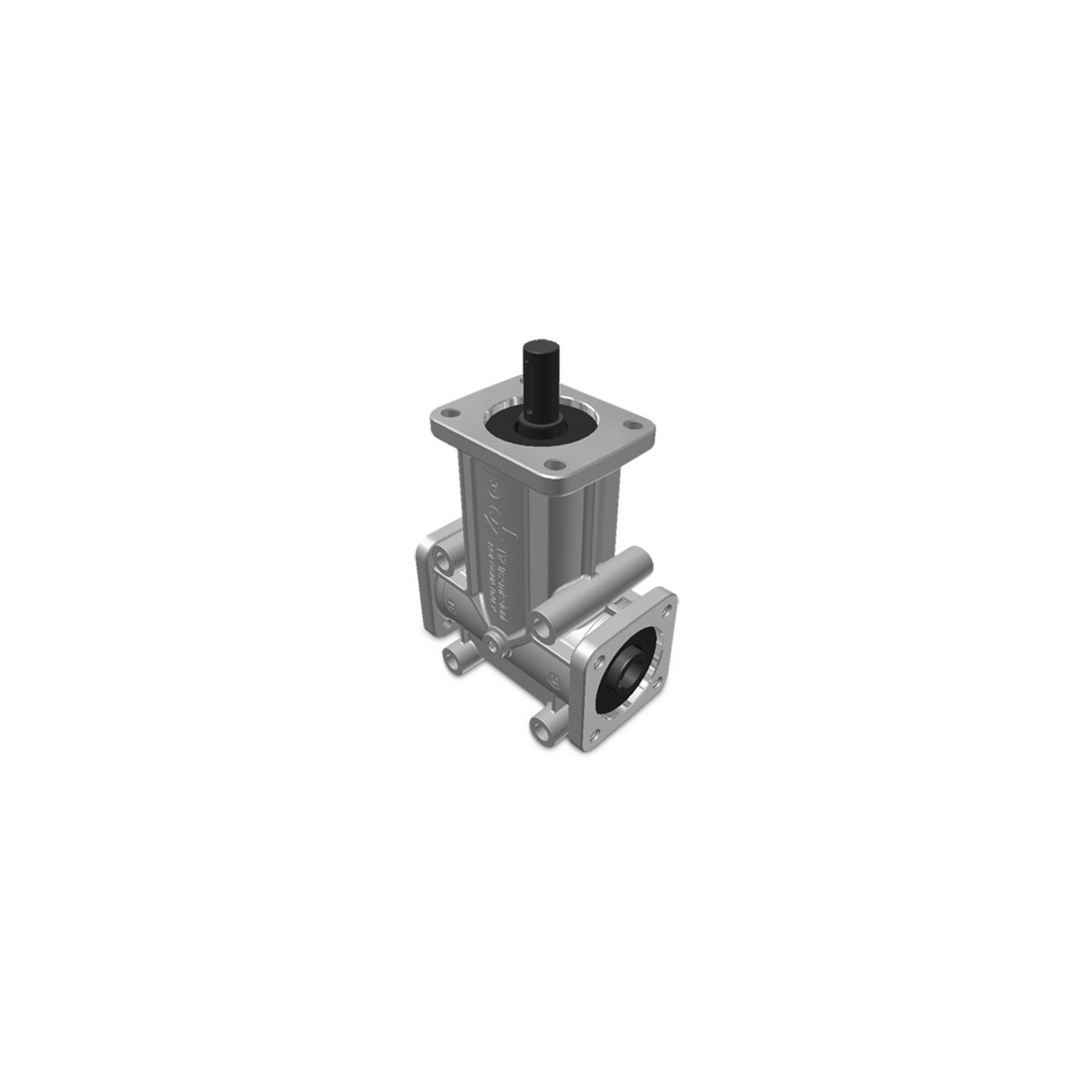 Renvoi d'angle ZP 4 trous Ø19mm 1/1 Sortie creux B-C