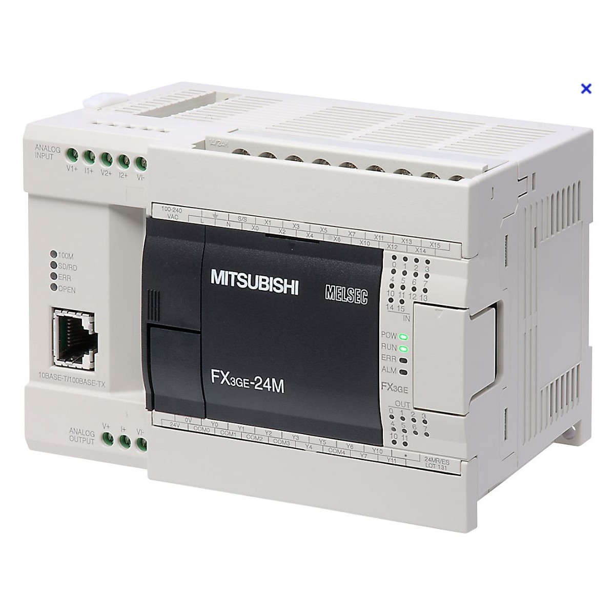Automate FX3GE 24Vcc 36 entrées 24 sorties Transistor (PNP)