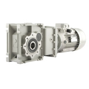 Motoréducteur Orthogonal CMB402U i6,18 Ø18 Taille 63 4 pôles 0,12Kw IE1 B14 alu