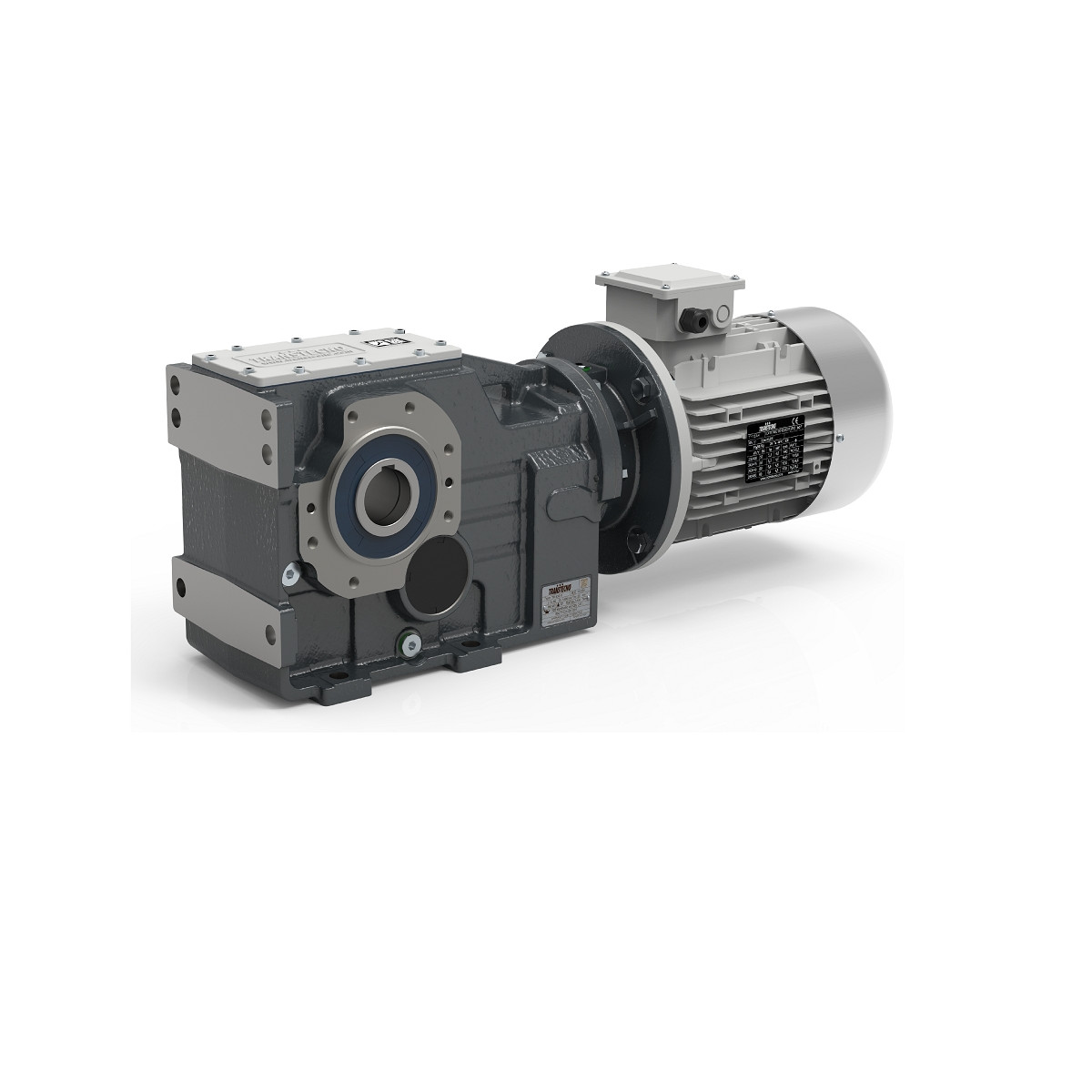 Motoréducteur Orthogonal ITB443U i7,88 Ø60 Taille 132 4 pôles 5,5Kw IE2 B5 fonte