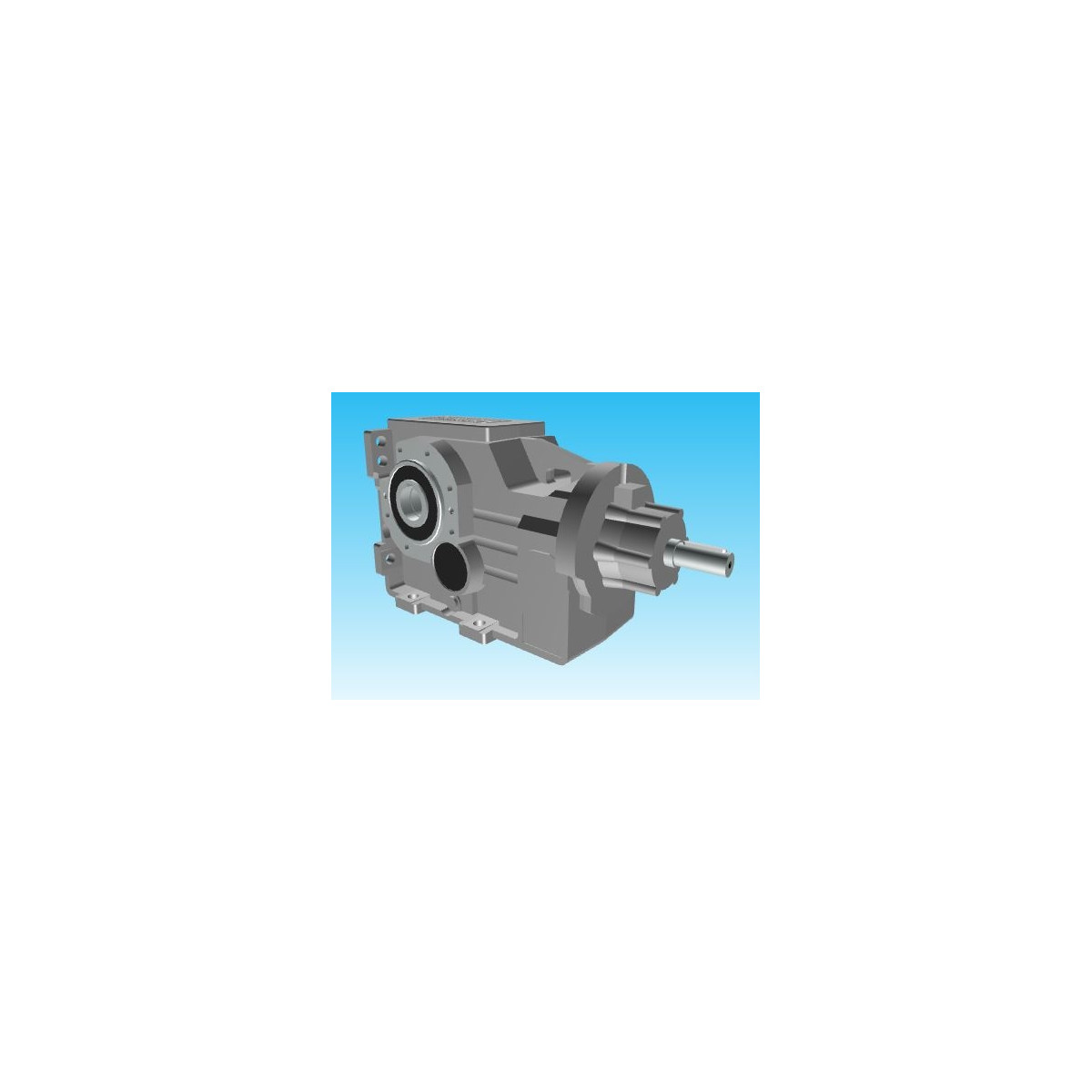 Réducteur Orthogonal ITBIS443U i17,23 Ø38-60 fonte