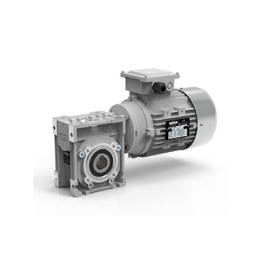 Motoréducteur Roue et Vis CM090 i80 Ø35 taille 71 4pôles 0,37Kw IE1 B5