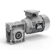 Motoréducteur Roue et Vis CM130 i100 Ø45 taille 80 4pôles 0,75Kw IE2 B5