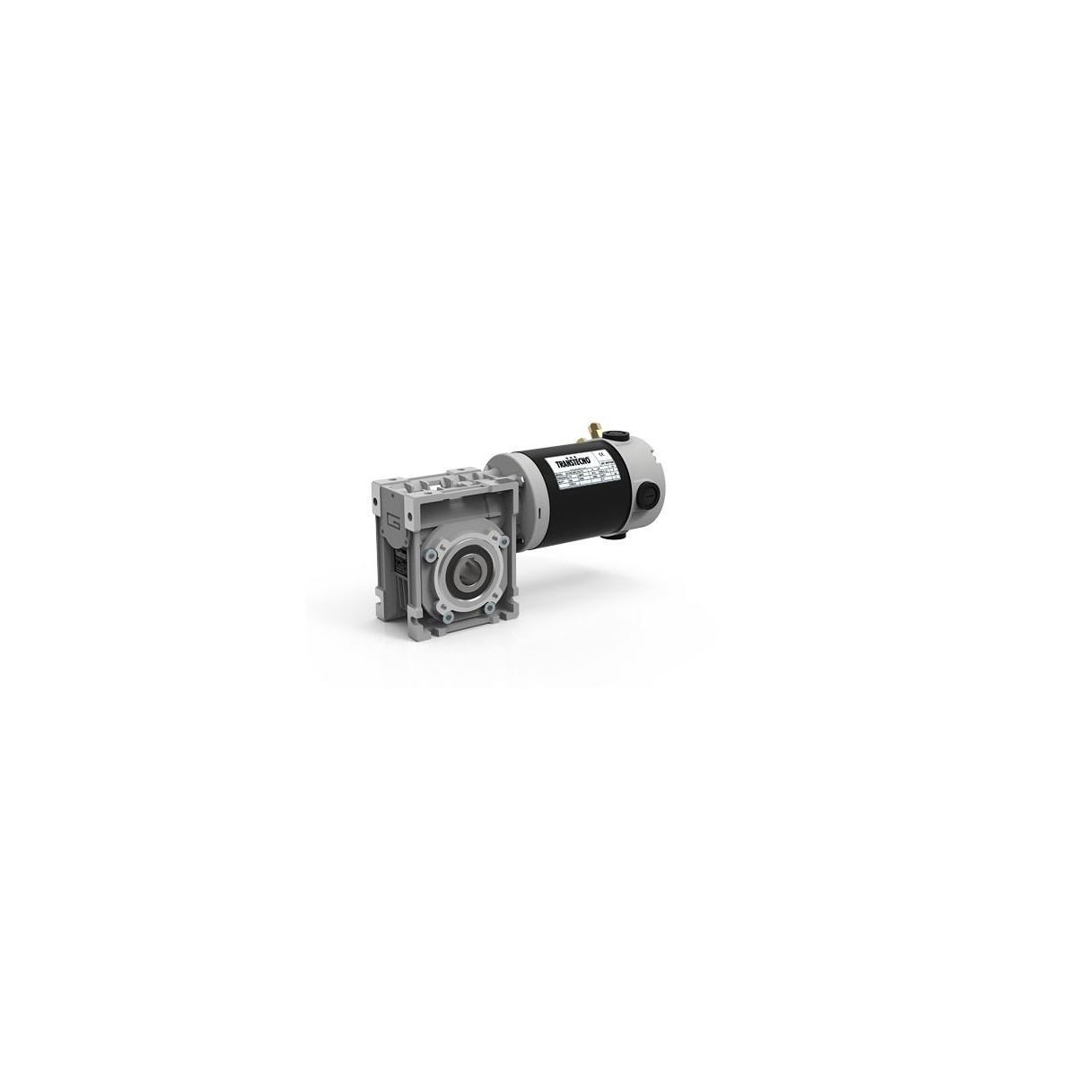 Motoréducteur à Courant Continu Roue et Vis CM050 Ø25 i40 EC180 12V 180W Ø80