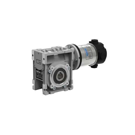 Motoréducteur à Courant Continu Roue et Vis CM030 Ø14 i5 ND120 12V 120W Ø80