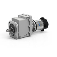 Motoréducteur à Courant Continu Coaxial CMG002 i5,03 Ø16 ND120 596t/mn 12V 160 56B14 Ø80