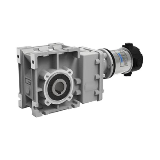 Motoréducteur à Courant Continu Orthogonal CMB502 i42,75 Ø25 ND120 70t/mn 12V 160W 56B14 Ø80